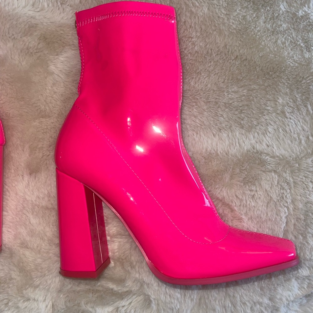 Hot pink gogo boots